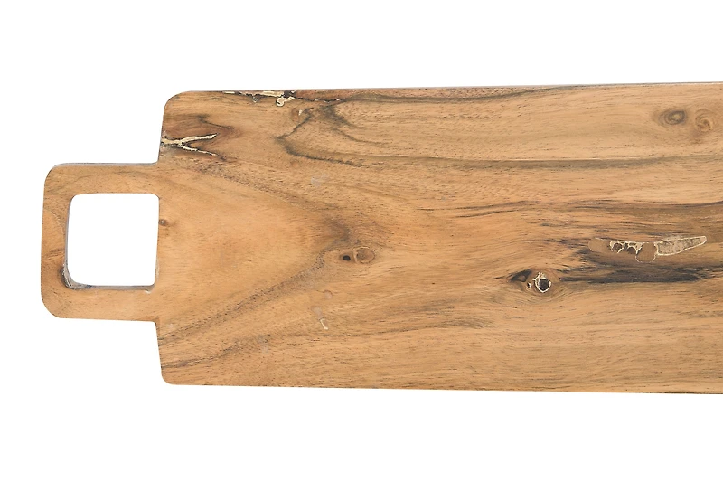 Hello Honey® 27.5" Rectangle Acacia Wood Cheese/Cutting Board with Square Handle