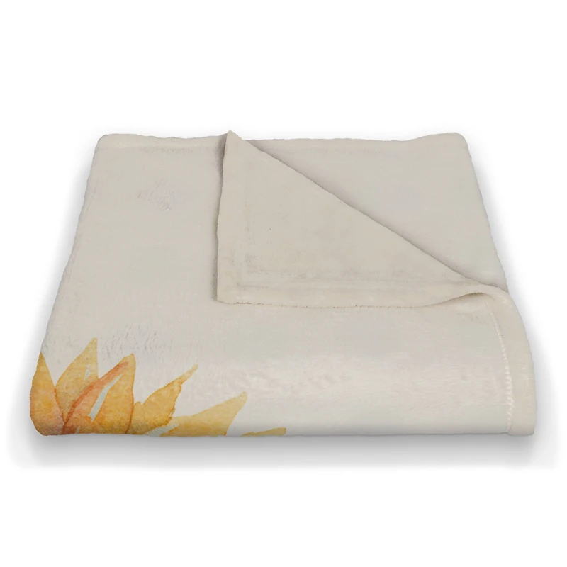 Love Laughter Leaf Coral Fleece Throw