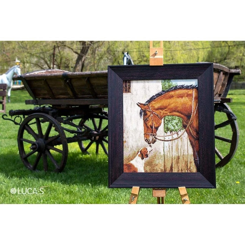 Luca-s Hunter And Foxhound Counted Cross Stitch Kit