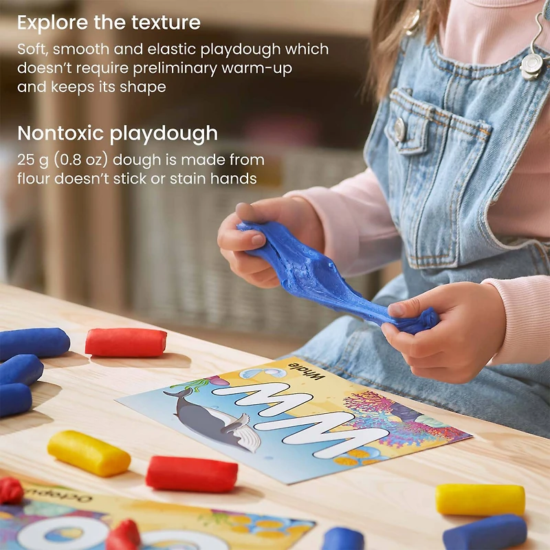 Arteza® Kids Alphabet Learn By Dough Kit, 43 pcs