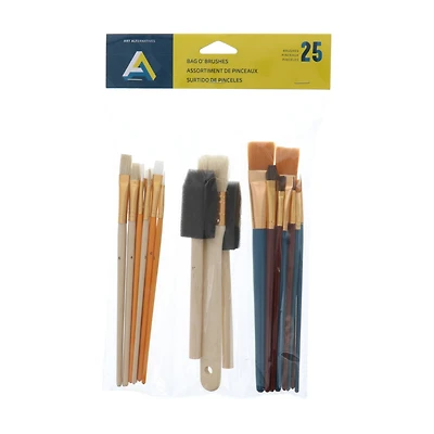 Art Alternatives Bag o' Brushes 25 Piece Set