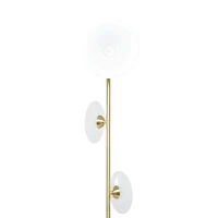 Gold Iron Modern Floor Lamp, 67" x 10" x 10"