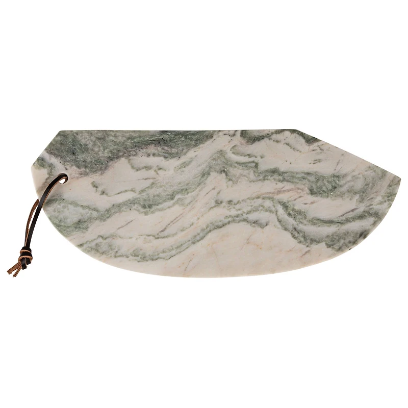 Hello Honey® 15" Green Mélange Marble Organic Shaped Board
