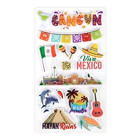 12 Pack: Cancun Dimensional Stickers by Recollections™