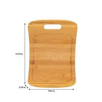 Kitchen Details Large Curved Bamboo Cutting Board