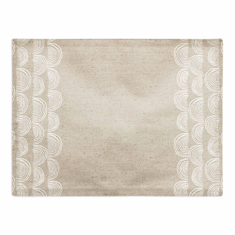 Half Moon Border 18" x 14" Cotton Twill Placemat