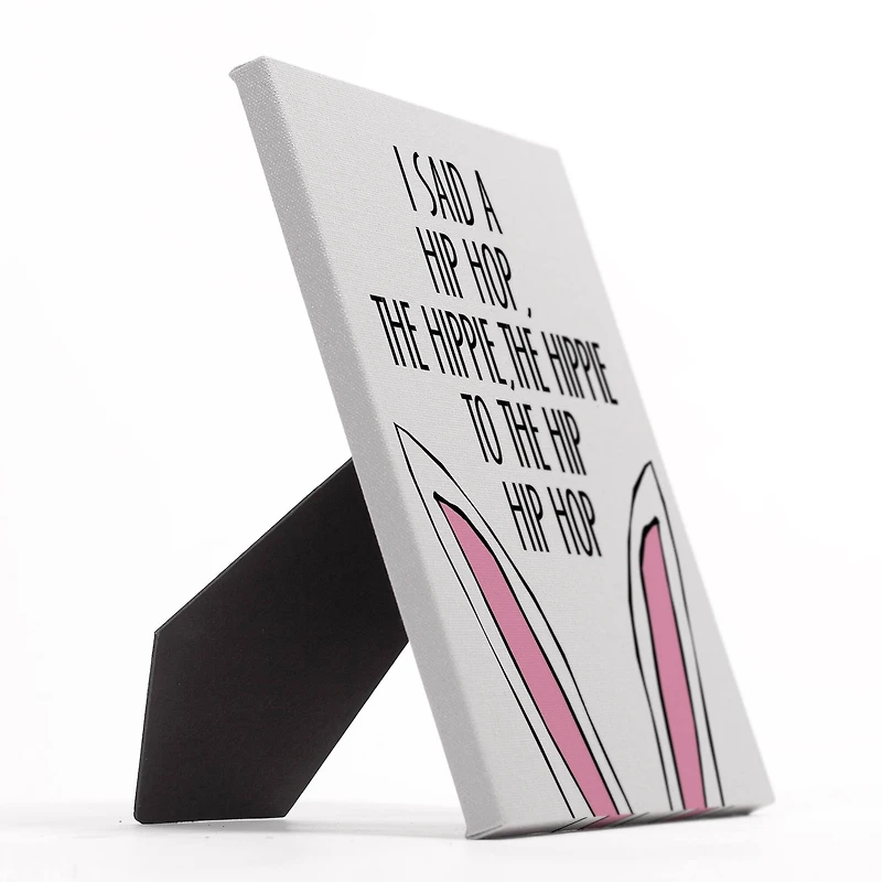 Bunny Rap Tabletop Canvas