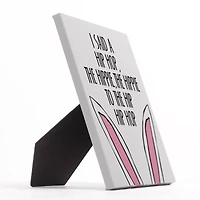 Bunny Rap Tabletop Canvas