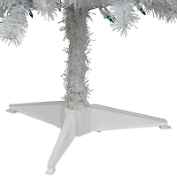 4ft. Pre-Lit White Artificial Christmas Tree, Green Lights