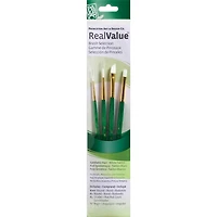 Princeton™ RealValue™ White Taklon 4 Piece Brush Set