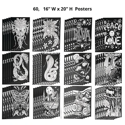 S&S® Worldwide 16" x 20" Velvet Art Poster, 60ct.