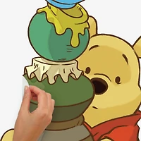 RoomMates Winnie the Pooh Peel & Stick Inches Growth Chart