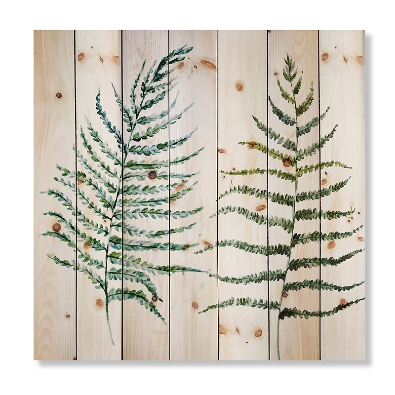 Designart - Two Fern Leaves
