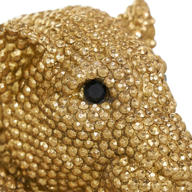 25" Gold Leopard Sculpture