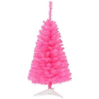 Costway 3ft. Unlit Pink Artificial Christmas Tree