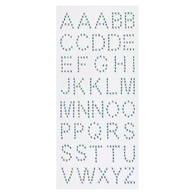Iridescent Rhinestone Alphabet Stickers by Recollections™