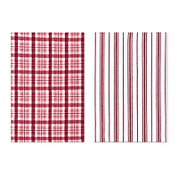 MUkitchen Cabernet Farmhouse Tea Towels, 2ct.
