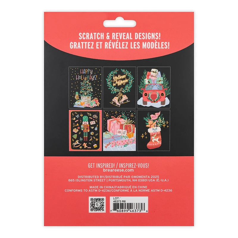 Brea Reese™ Holi-Yays Scratch Art Card Kit