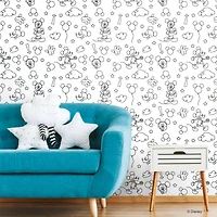 RoomMates Disney Mickey Mouse Line Art Peel & Stick Wallpaper