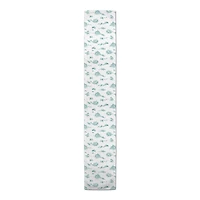 Snowy Town Teal 16x72 Poly Twill Table Runner
