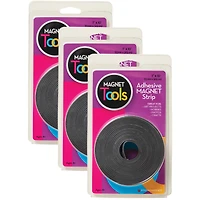 Dowling Magnets® 1" x 10ft. Magnet Strip with Adhesive Rolls, 3ct.