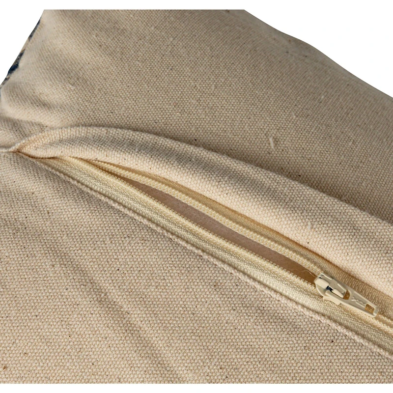 Hello Honey® 36" Blue & White Lumbar Accent Pillow