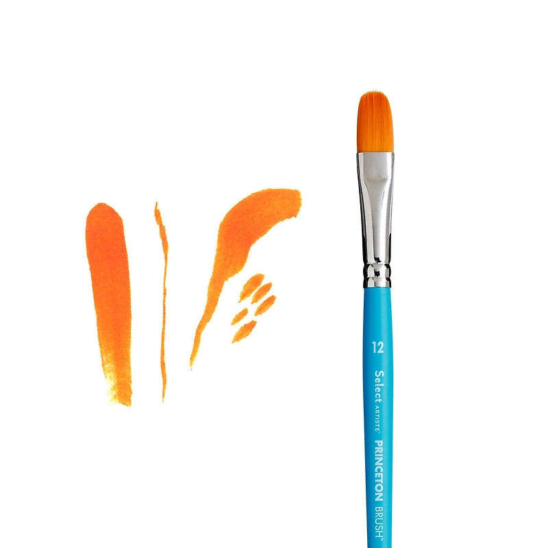 Princeton™ Select™ Artiste Series 3750 Short Handle Filbert Brush