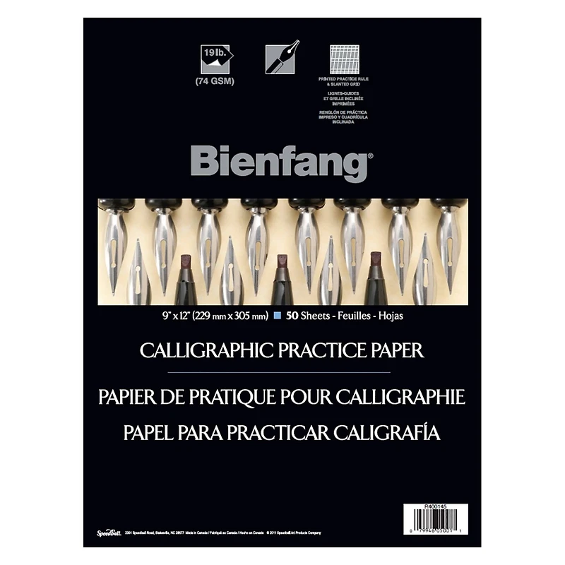 Bienfang® Calligraphic Practice Pad, 9" x 12"