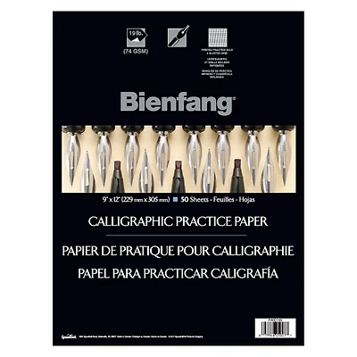 Bienfang® Calligraphic Practice Pad, 9" x 12"