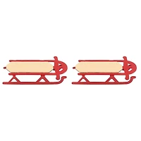 Mini Red Sled Decorations by Ashland®