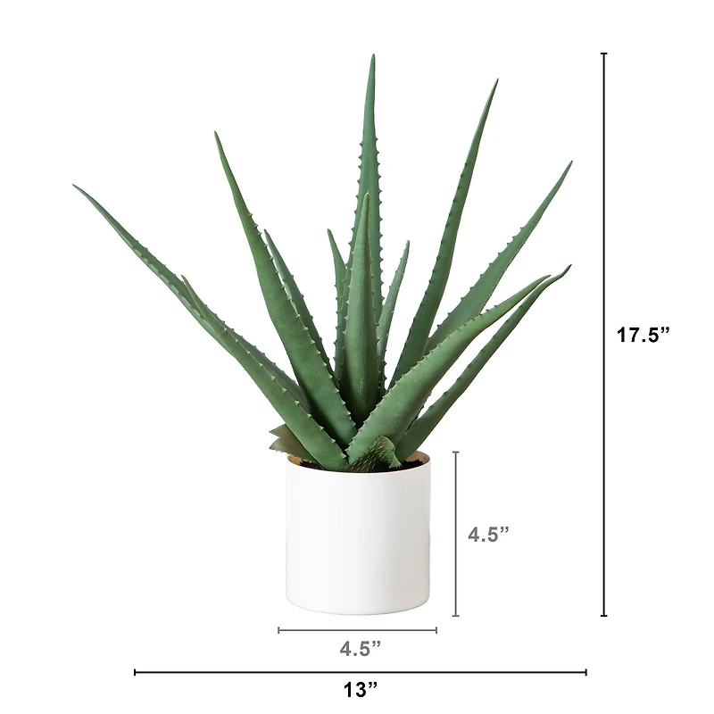 17.5in. Artificial Agave Plant
