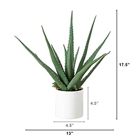 17.5in. Artificial Agave Plant