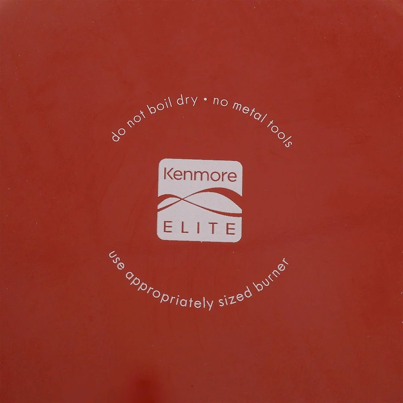 Kenmore® Elite Andover 10-Piece Red Gradient Nonstick Aluminum Cookware Set