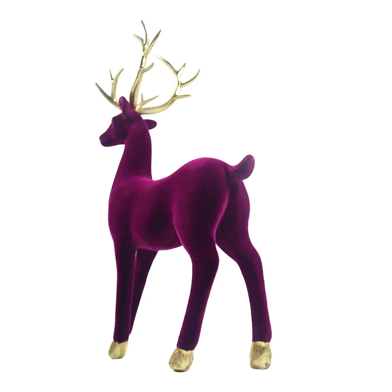 Flocked Standing Reindeer Tabletop Décor by Ashland