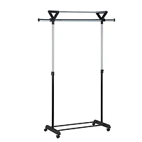 Honey Can Do Top Shelf Rolling Garment Rack