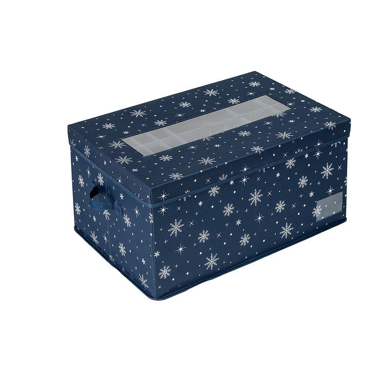 24" x 12" Honey Can Do Deluxe 72 Ornament Storage Box