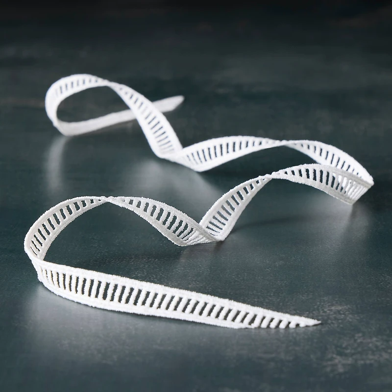 12mm x 3yd. White Trim Ribbon by Celebrate It™ Classic