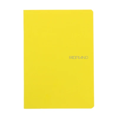 Fabriano® EcoQua Lemon Staple-Bound Blank Notebook, A5