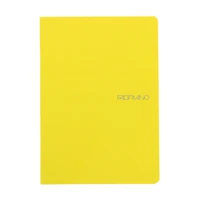 Fabriano® EcoQua Lemon Staple-Bound Blank Notebook, A5