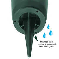 FloraCraft® Eternity™ Green Plastic Cemetery Vase with FloraFōM® Insert