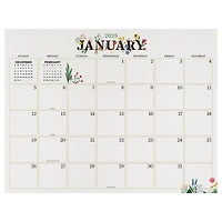 TF Publishing Large 2025 Floral Monthly Blotter Desk Pad Calendar