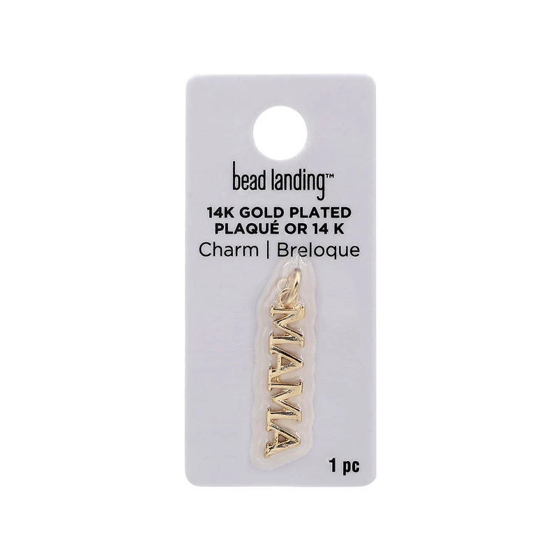 14K Gold Plated Mama Charm by Bead Landing™