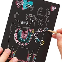 OOLY Mini Scratch & Scribble Funtastic Friends Art Kit