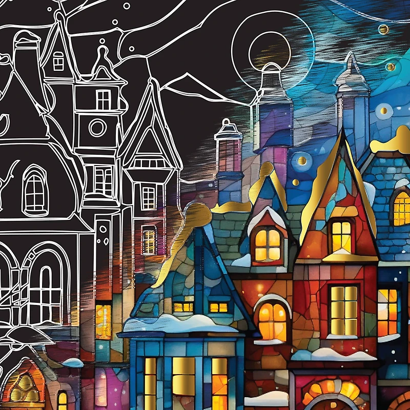 Brea Reese™ 6" x 8" Stained Glass Scratch Art Paper Pad