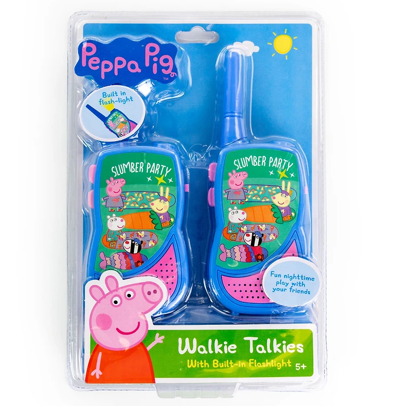 Peppa Pig Walkie Talkies with Built-in Flashlight