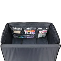 Everything Mary Black Jumbo Rolling Craft Tote