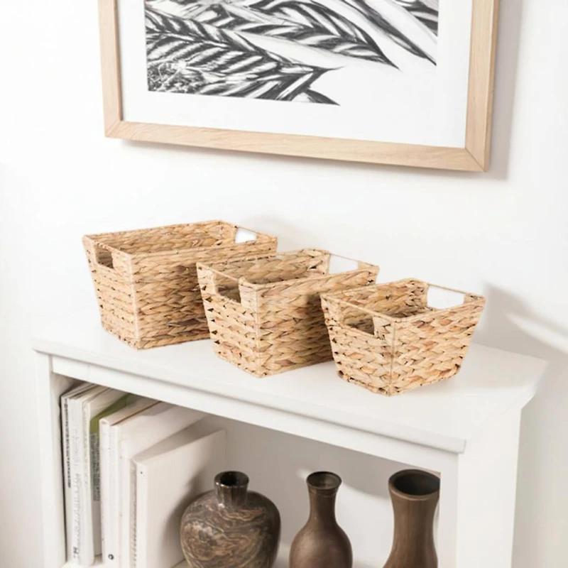 DII® Water Hyacinth Basket Set