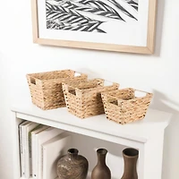 DII® Water Hyacinth Basket Set