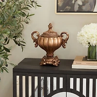 13" Bronze Traditional Decorative Jar