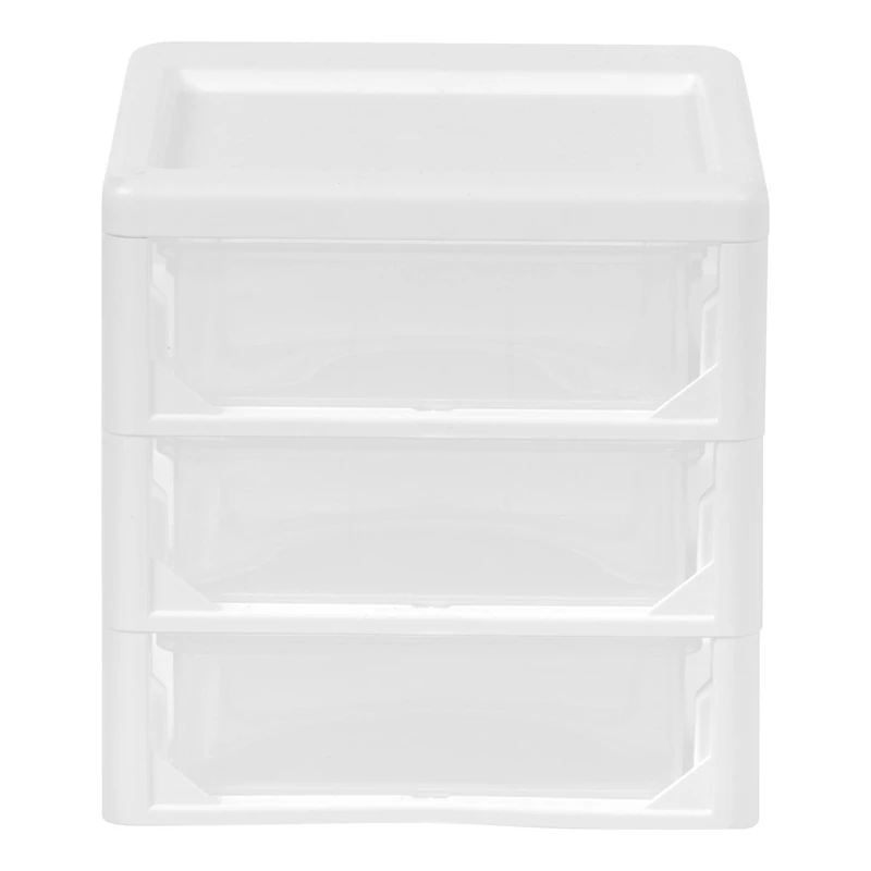 IRIS 7" Clear Tabletop Storage Drawers